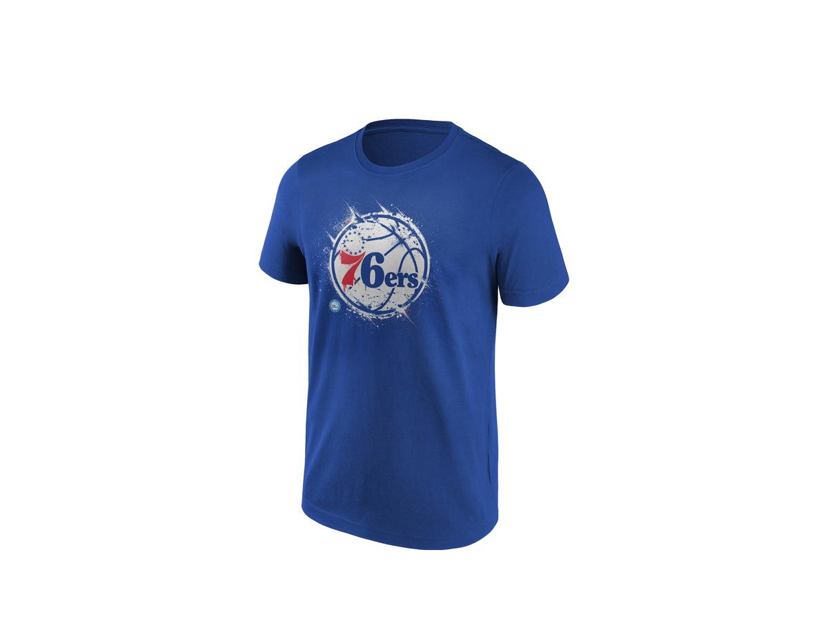 Fanatics Fanatics Unlabeled Philadelphia 76ers Splatter Graphic T-Shirt - Mens