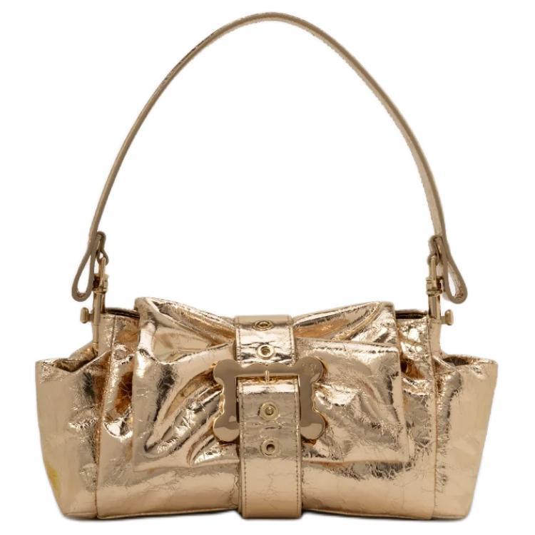 Vivienne Westwood Vivienne Westwood HAZEL Goatskin Shoulder Bag Women's Gold