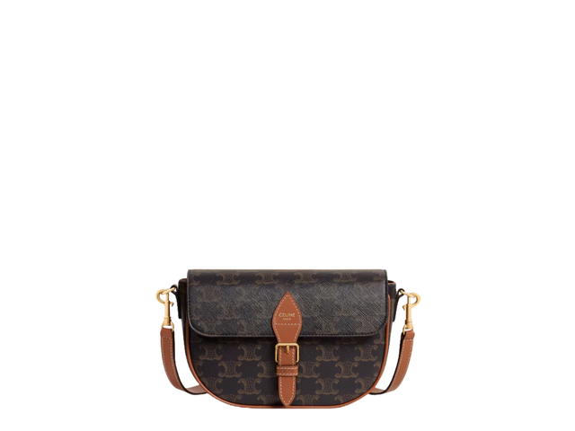 Celine Celine Folco Shoulder Bag Tan - view 1