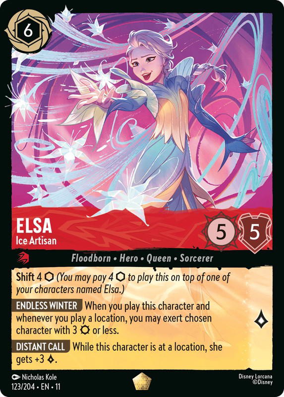 Disney Lorcana Disney Lorcana Elsa Ice Artisan L [123/204] Winterspell (EN)