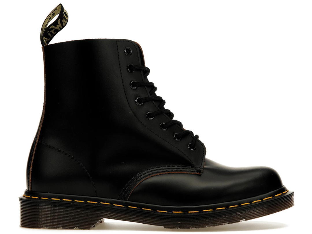 Dr. Martens Dr. Martens 1460 Vintage Made In England Lace Up Boot Black Quilon
