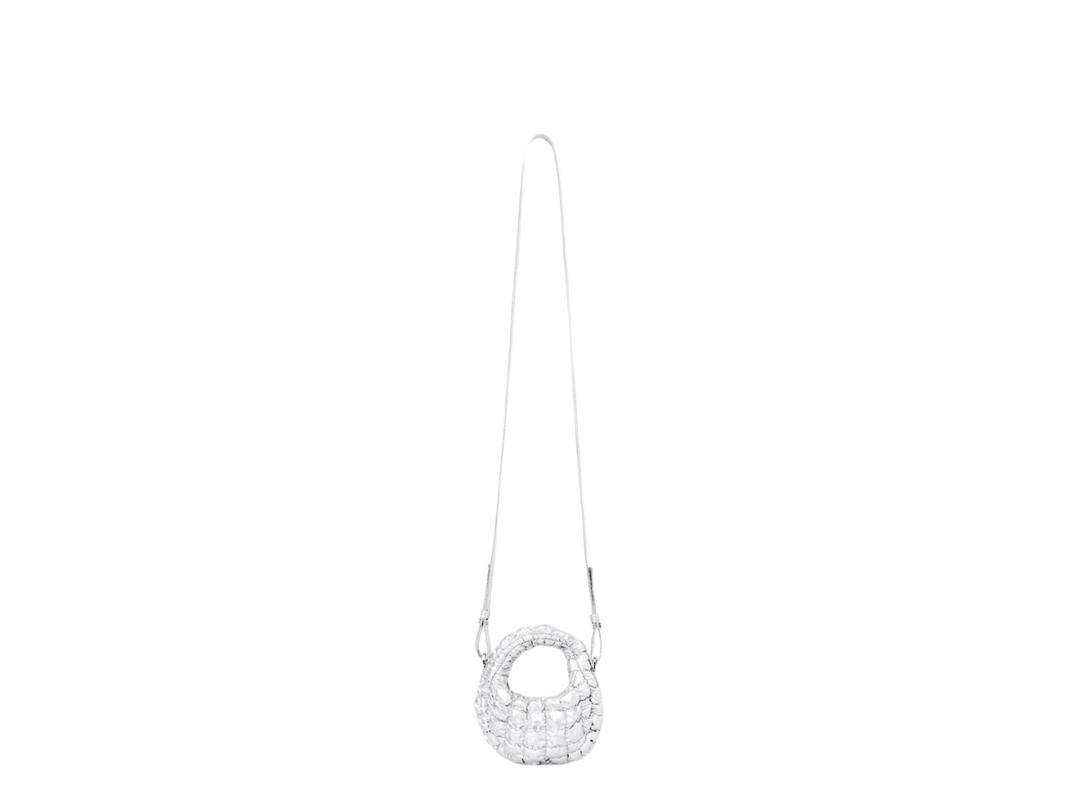 COS COS Quilten Nano Crossbody Bag Silver