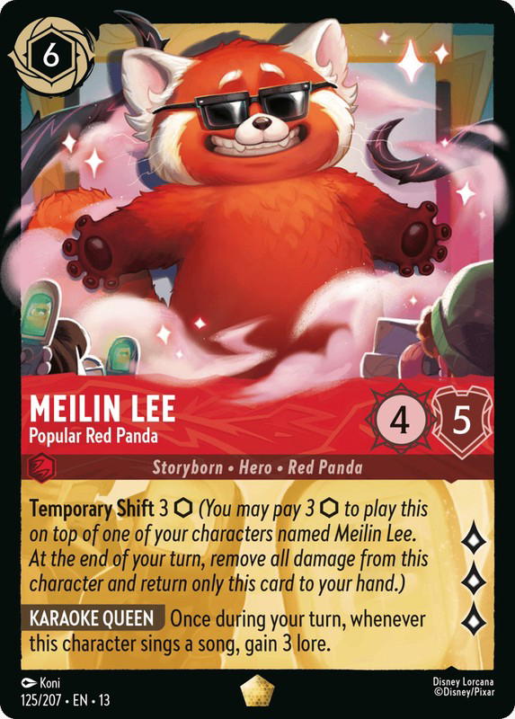 Disney Lorcana Disney Lorcana Meilin Lee Popular Red Panda L [125/207] Attack of the Vine! (EN)