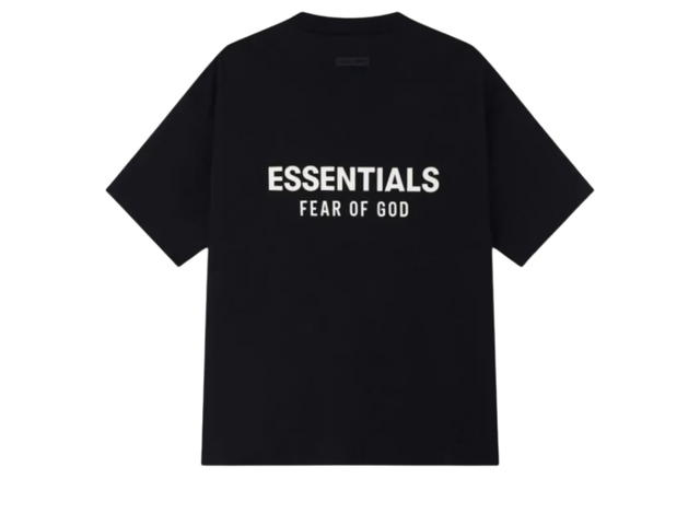 Fear of God Fear of God Essentials Classic Short Sleeve Tee Logo Vintage Black - view 2