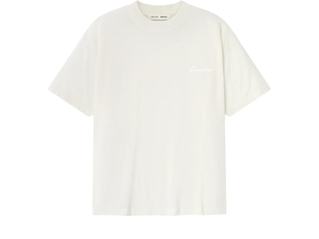 Fear of God Fear of God Embroidered Essential Tee Ivory
