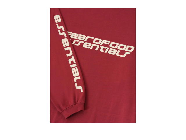 Fear of God Fear of God 90s Long Sleeve Tee Crimson - view 4