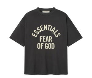 Buy Fear of God Essentials Campus 90s Tee Faded Black at Sasom – Authentic and Ready to Ship