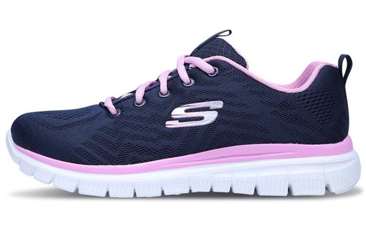 Skechers Skechers Graceful Get Connected Running Shoes Blue/Pink/White Women's