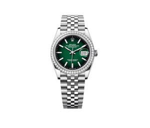 Buy Rolex Datejust 36 Stainless Steel - Diamond / Green Ombré / Jubilee at Sasom – Authentic and Ready to Ship