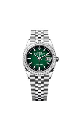 Rolex Rolex Datejust 36 Stainless Steel - Diamond / Green Ombré / Jubilee