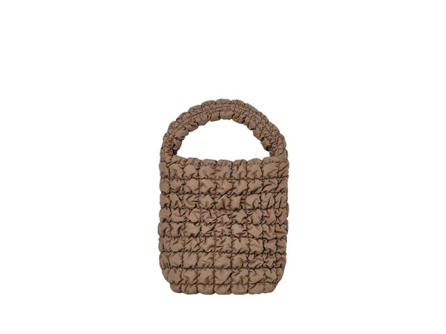 COS COS Quilted Mini Tote Bag Dark Mole - view 1