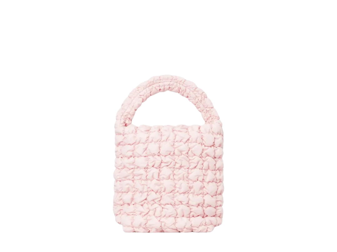 COS COS Quilted Mini Tote Bag Light Pink
