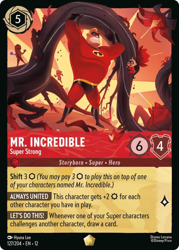 Disney Lorcana Disney Lorcana Mr. Incredible Super Strong L [127/204] Wilds Unknown (EN)