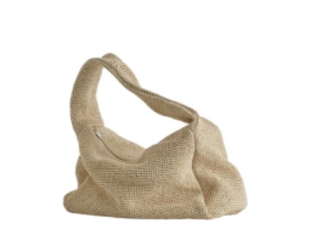 COS COS Slouchy Tote Bag Raffia Beige - view 3