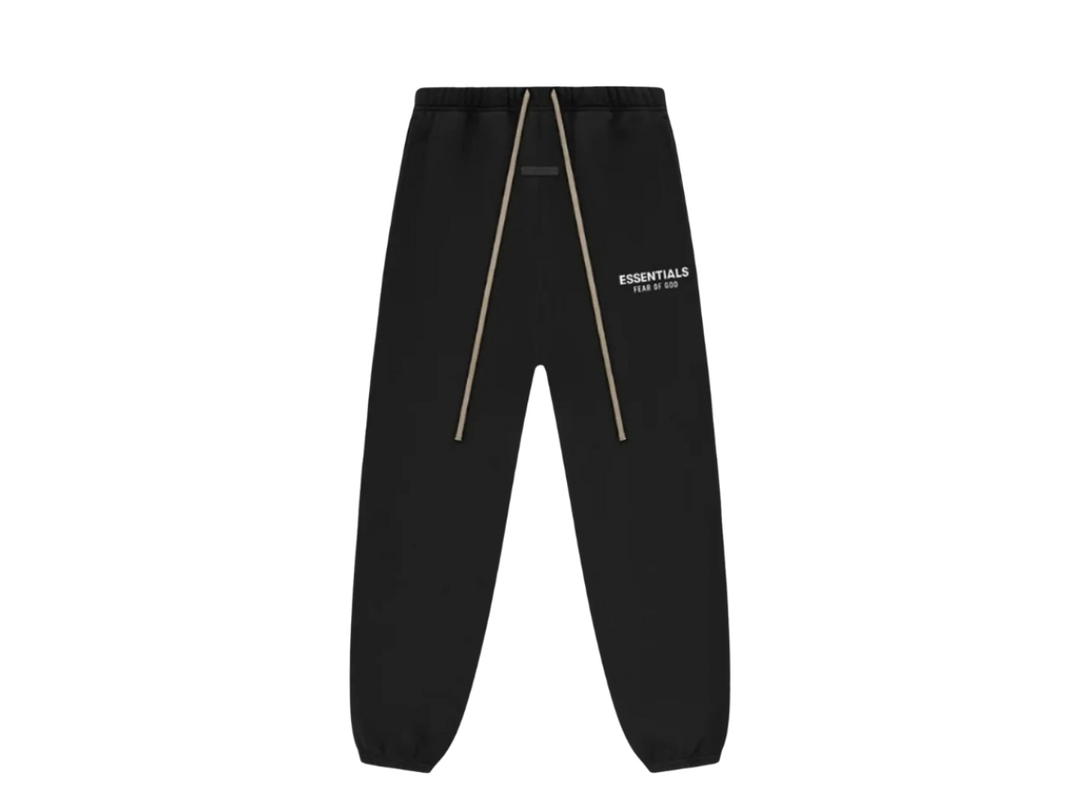 Fear of God Fear of God Essentials Logo Sweatpants In Fleece Black