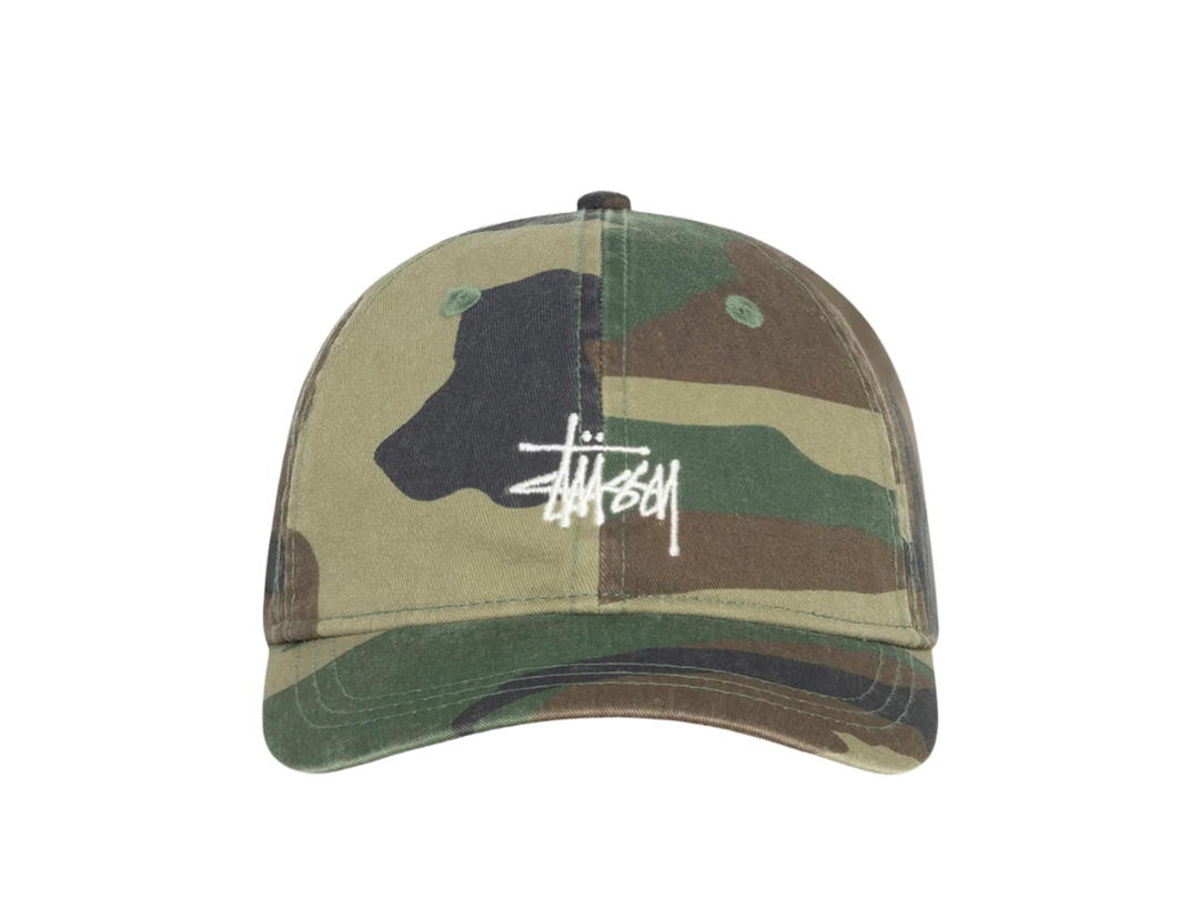 Stussy Stussy Basic Stüssy Cap Washed Woodland Camo