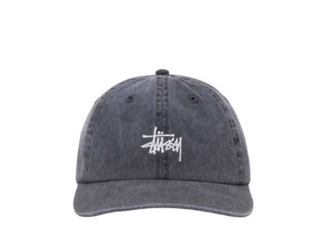 Stussy Stussy Basic Stussy Cap Washed Charcoal - view 1