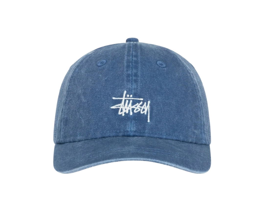 Stussy Stussy Basic Stüssy Cap Washed Faded Navy