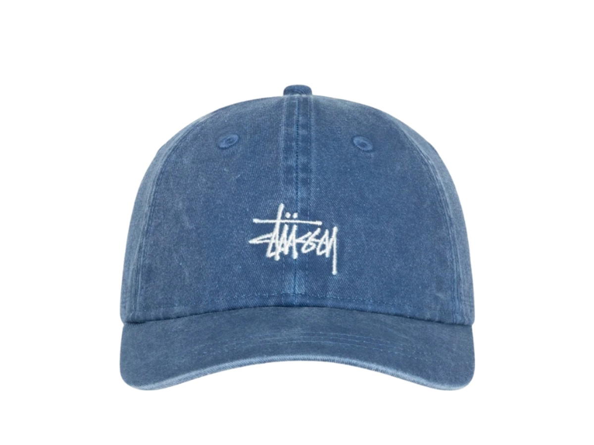 Stussy Stussy Basic Stüssy Cap Washed Faded Navy