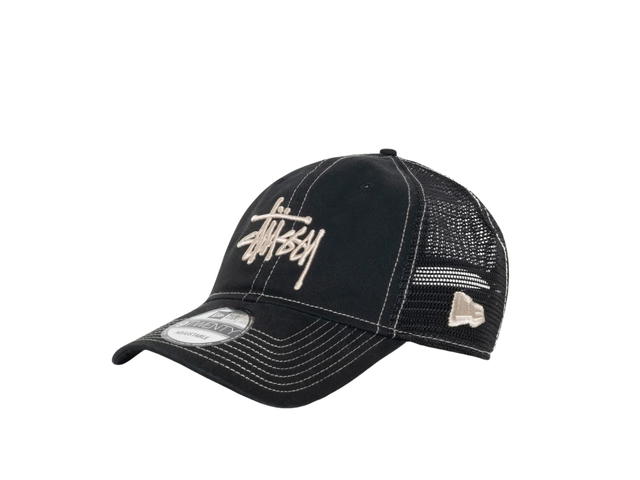 Stussy Stussy New Era 9Twenty Washed Basic Trucker Night Black (SS25) - view 2