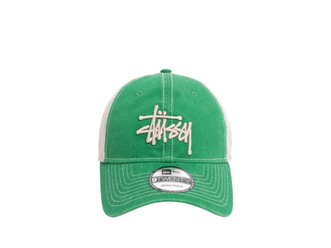 Stussy Stussy New Era 9Twenty Washed Basic Trucker Green