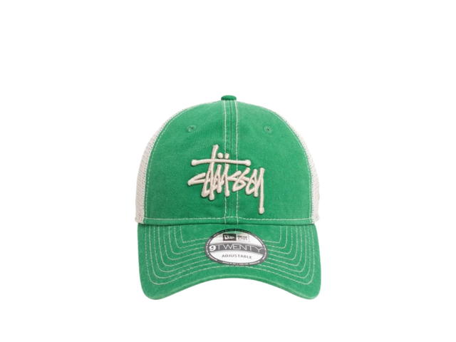 Stussy Stussy New Era 9Twenty Washed Basic Trucker Green - view 1
