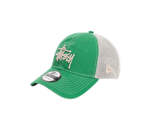 Stussy Stussy New Era 9Twenty Washed Basic Trucker Green - view 2