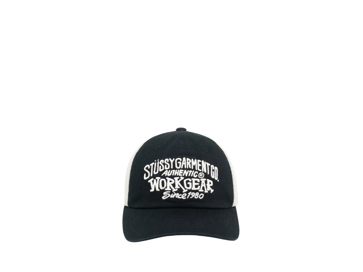 Buy Stussy Workgear Trucker Black at Sasom – Authentic and Ready to Ship