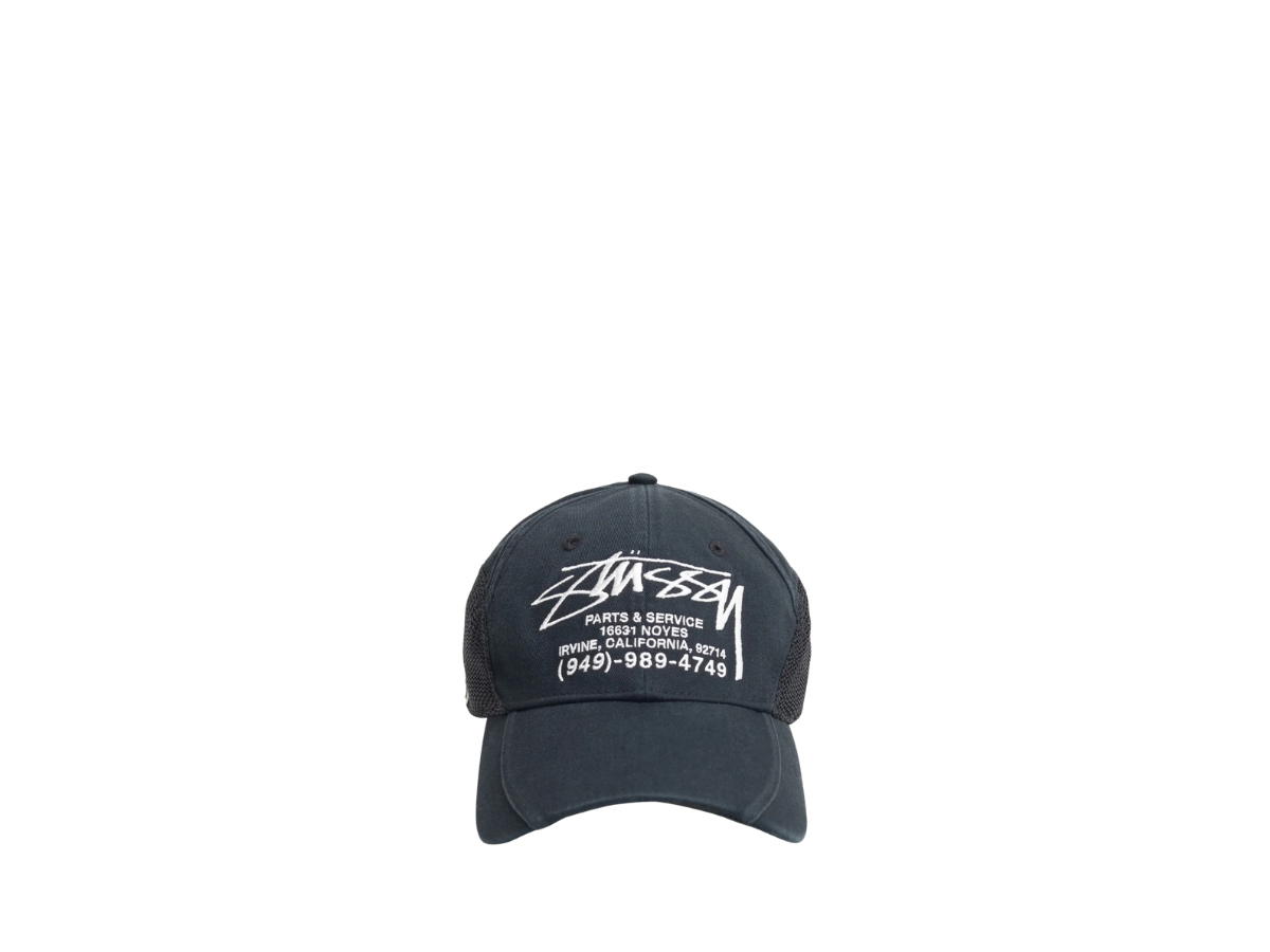 Stussy Stussy Parts & Service Mesh Cap Black