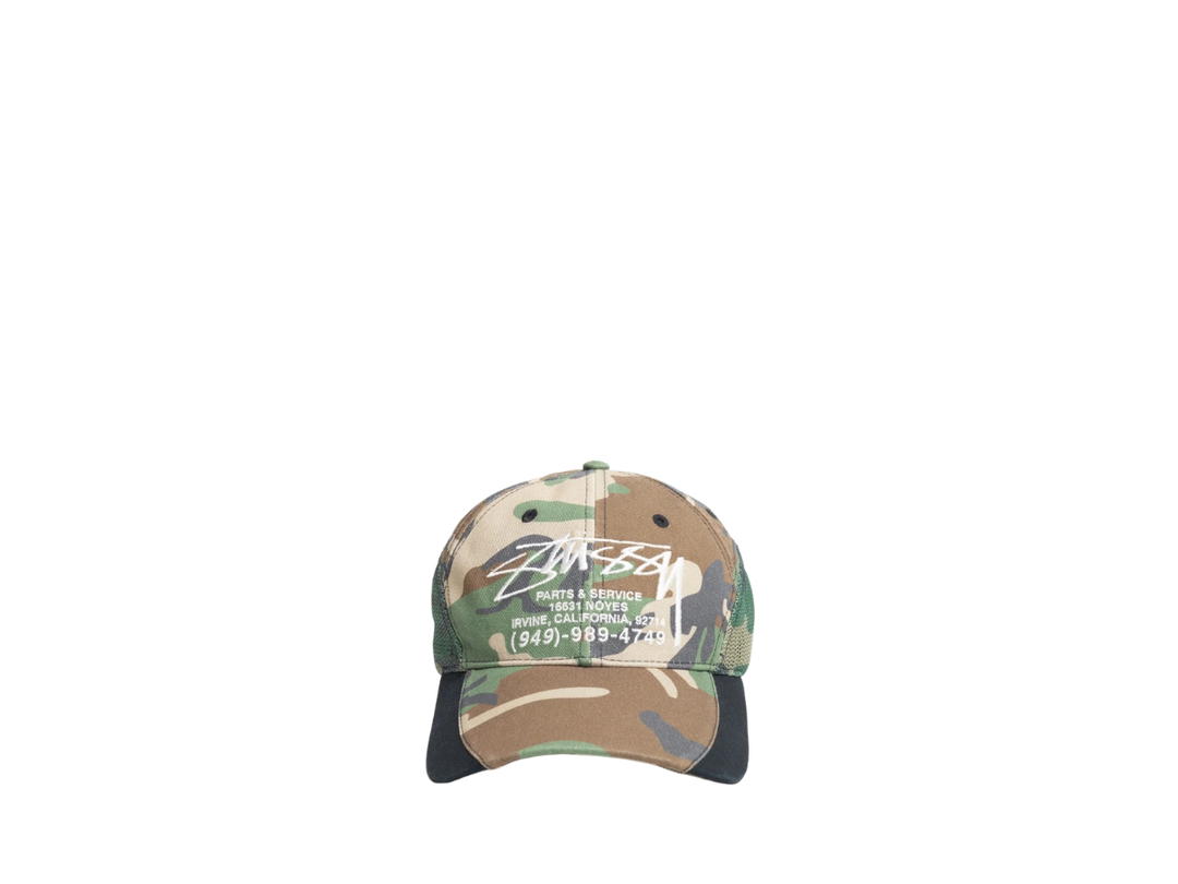 Stussy Stussy Parts & Service Mesh Cap Camo