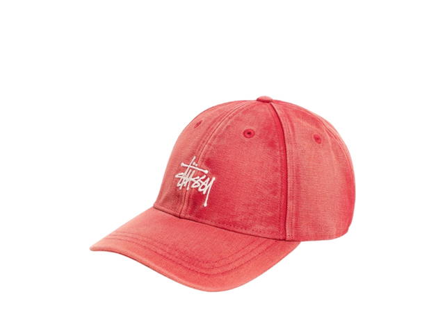 Stussy Stussy Basic Stüssy Cap Washed Canvas Red - view 2