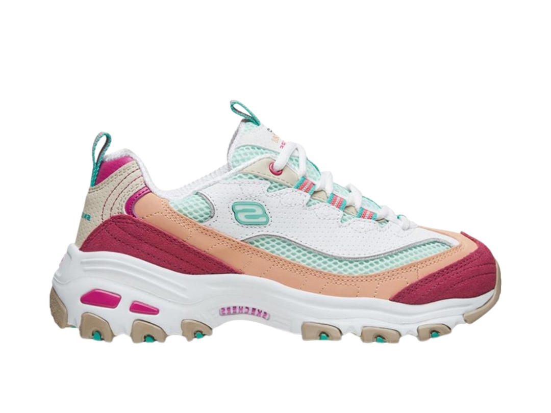 Skechers Skechers D'lites 2.0 Chance Gs White Green Pink (Women's)