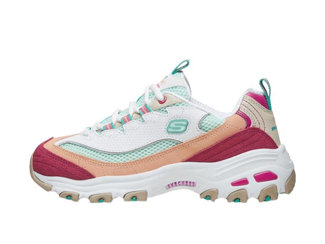 Skechers Skechers D'lites 2.0 Chance Gs White Green Pink (Women's) - view 2