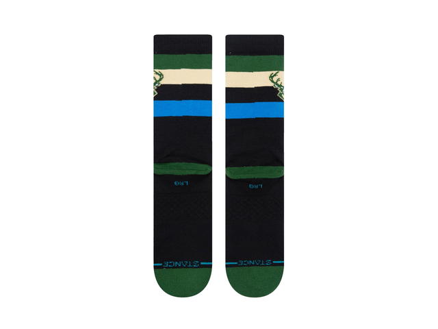 Stance Stance Milwaukee Bucks Stance Crew Sock - Dark Green - Mens - view 1