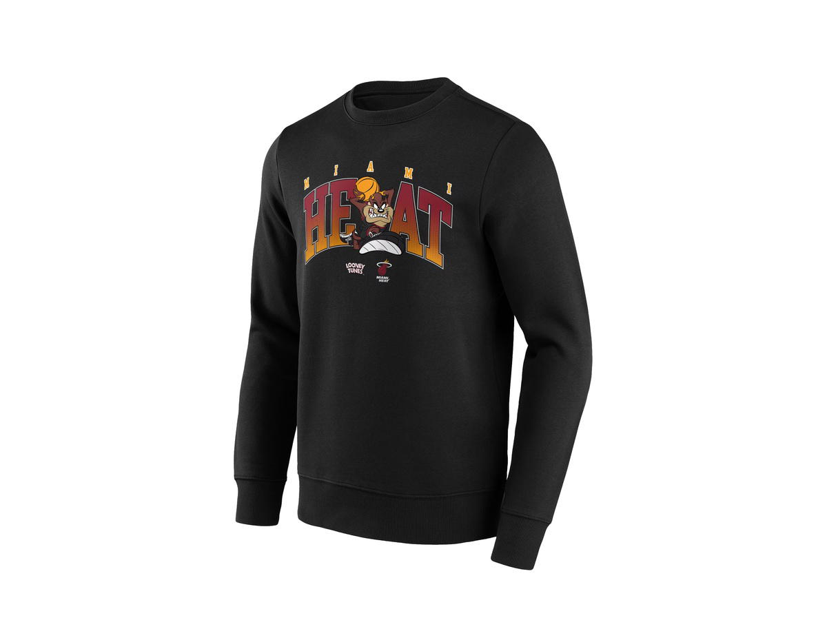 Fanatics Fanatics Unlabeled Miami Heat Looney Tunes Taz Graphic Crew Sweatshirt- Mens