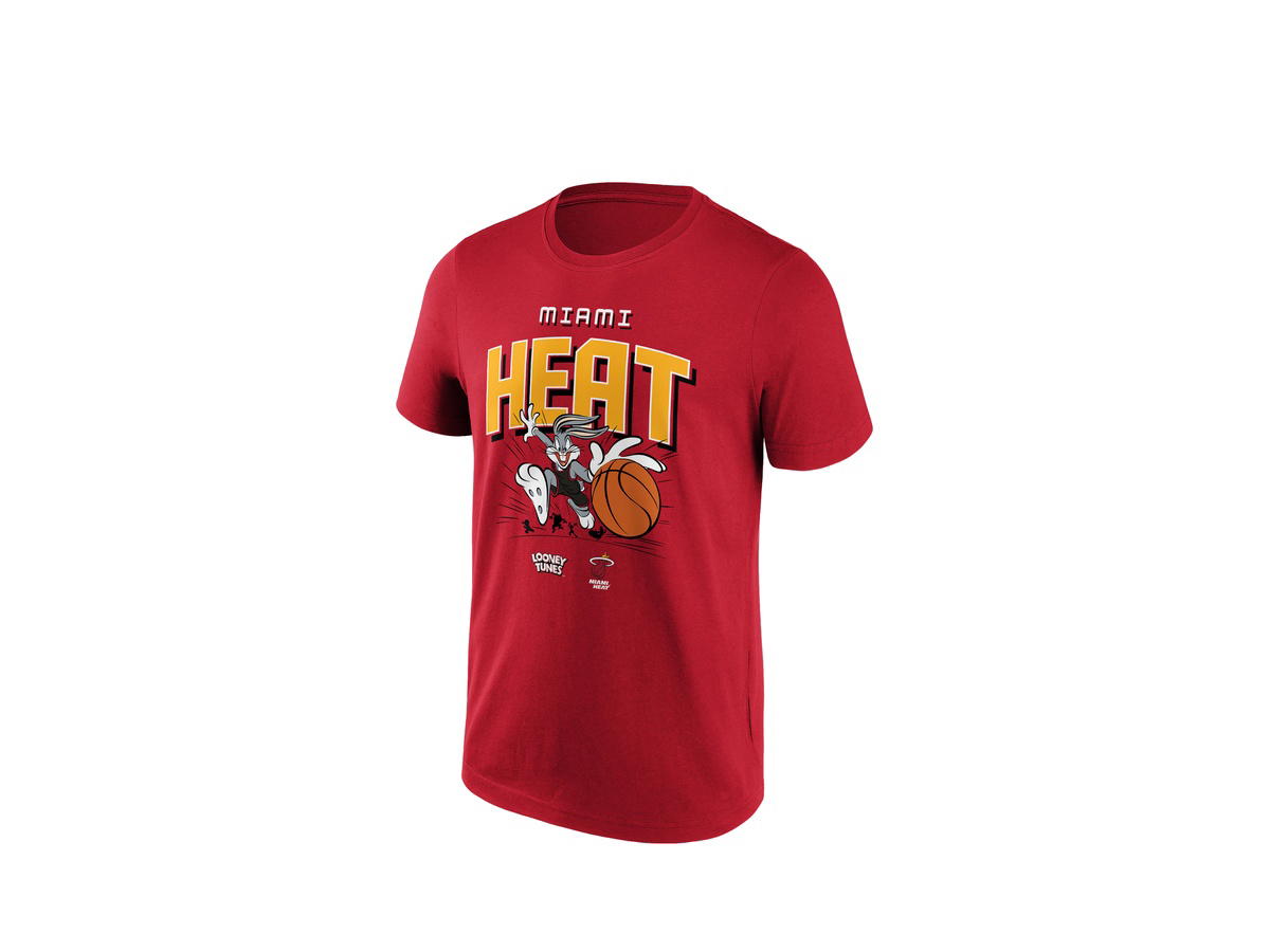 Fanatics Fanatics Unlabeled Miami Heat Looney Tunes Bugs Bunny Graphic T-Shirt - Mens