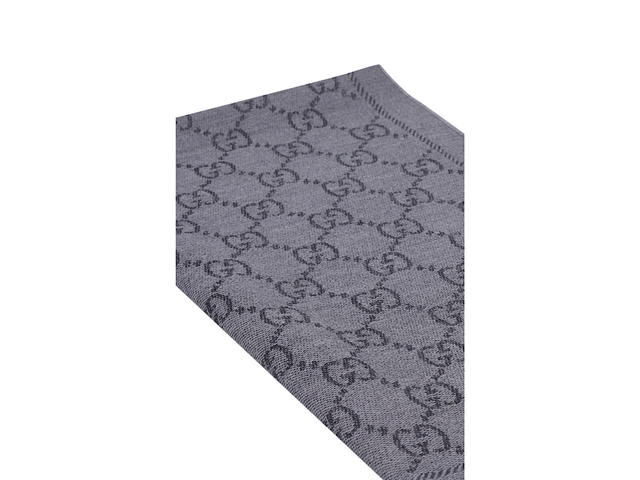 Gucci Gucci Wool Gg Jacquard Scarfgrey Wool 100 - view 3