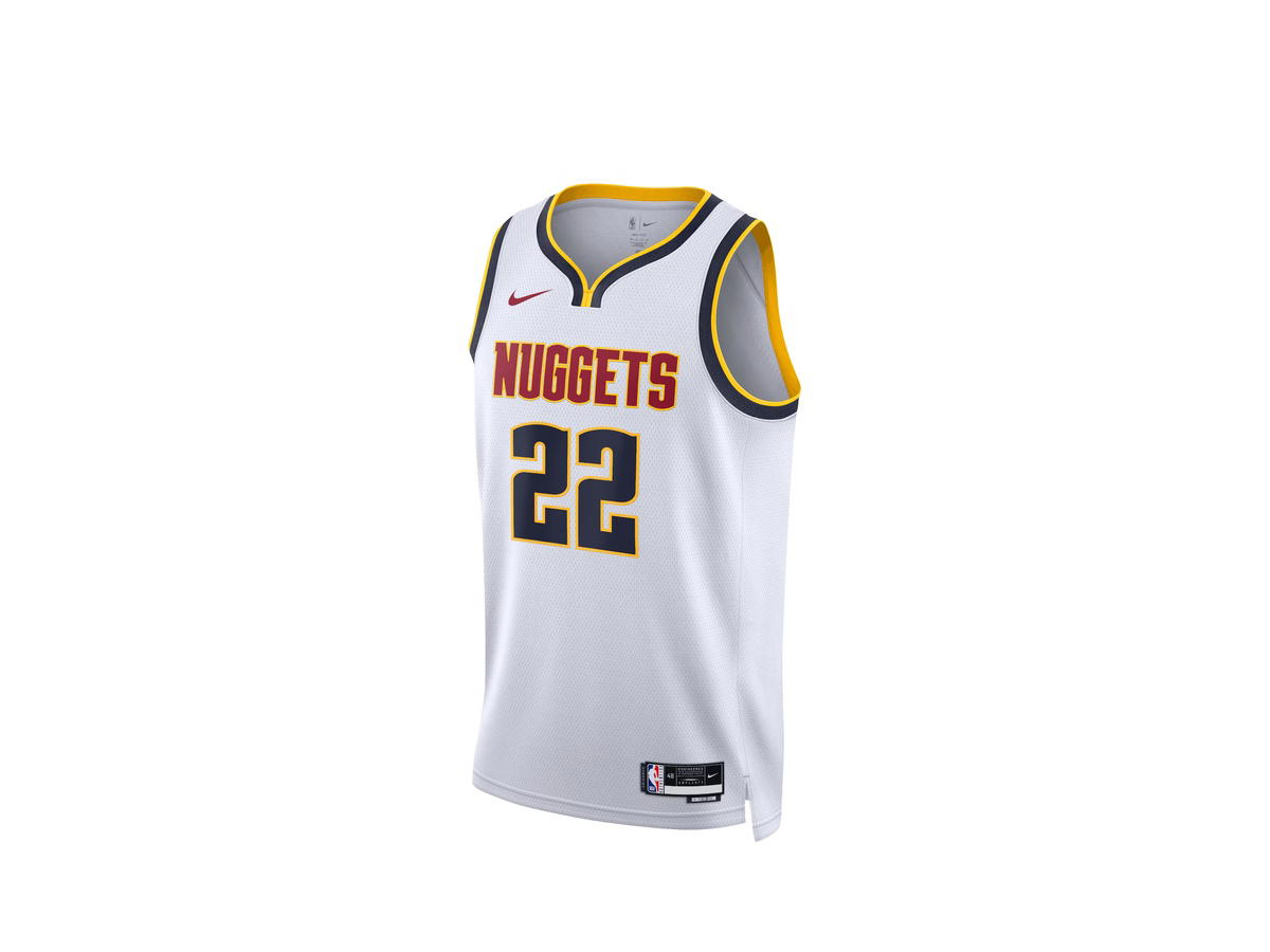 Nike Nike Denver Nuggets Association Edition Swingman Jersey - White - Zeke Nnaji - Unisex