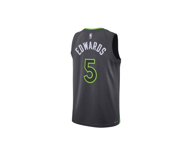 Jordan Jordan Minnesota Timberwolves Jordan Statement Edition Swingman Jersey - Gray - Anthony Edwards - Unisex - view 2