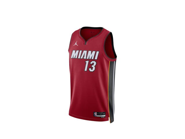 Jordan Jordan Miami Heat Jordan Statement Edition Swingman Jersey - Red - Bam Adebayo - Unisex - view 1