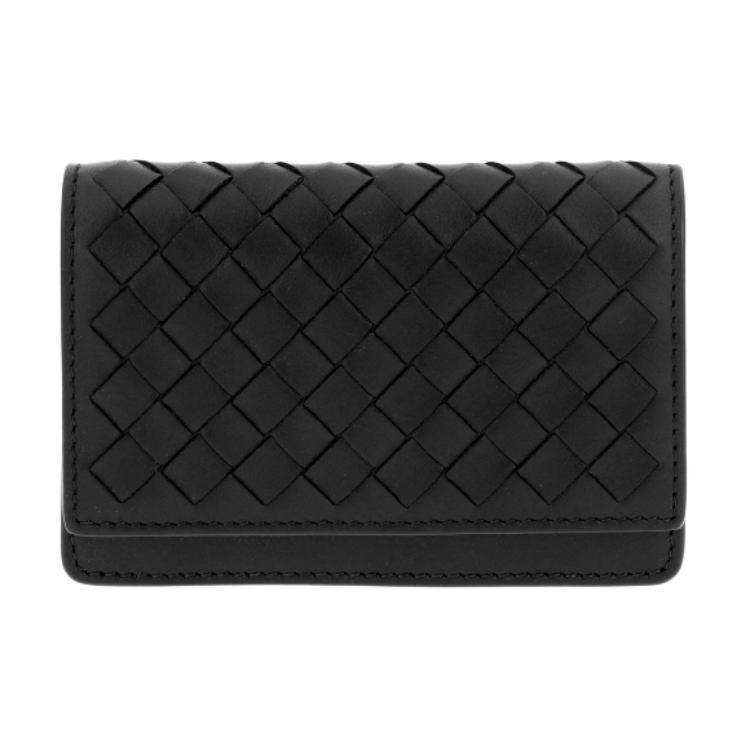 Bottega Veneta Bottega Veneta Sheepskin Wallet Men's Black