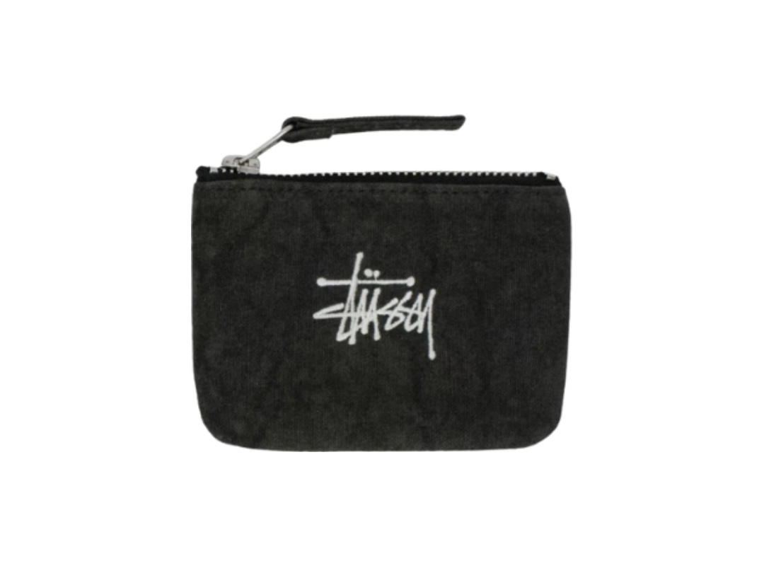 Stussy Stussy Canvas Coin Pouch Washed Black
