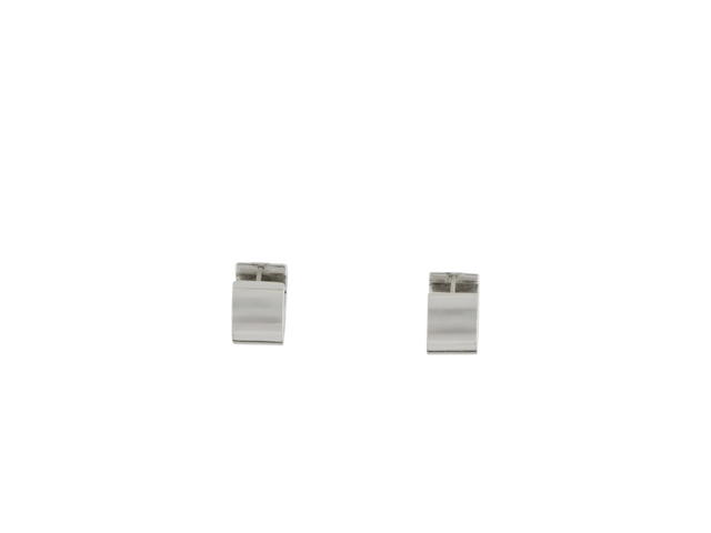 Tory Burch Tory Burch Britten Huggie Hoop Earrings Silver Metal - view 2