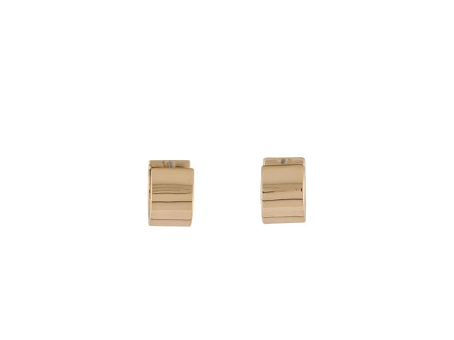 Tory Burch Tory Burch Britten Huggie Hoop Earrings Gold Tone Metal - view 2