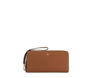 Buy Tory Burch Emerson Wristlet Zip Continental Wallet Moose at Sasom – Authentic and Ready to Ship