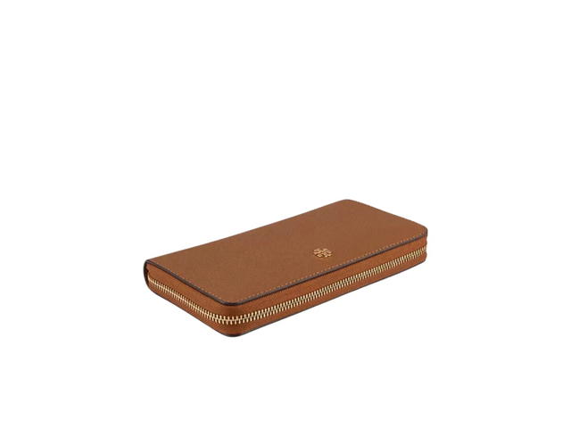 Tory Burch Tory Burch Emerson Wristlet Zip Continental Wallet Moose - view 3