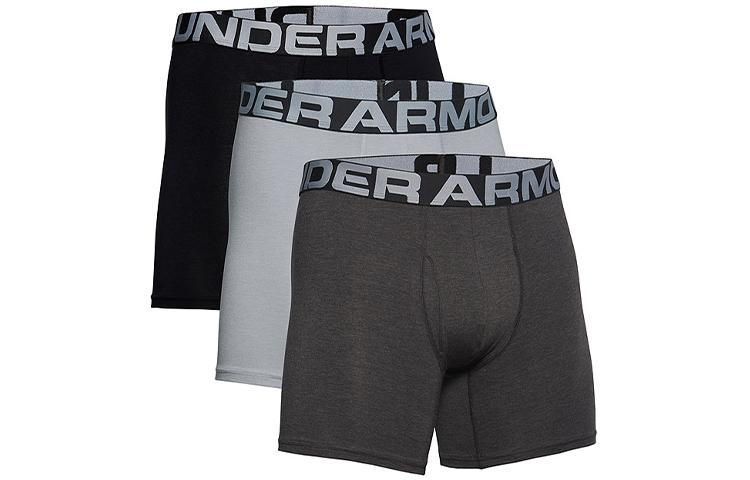 Under Armour Under Armour Underpants Men's 3 Pack Black/Dark Gray/Light Gray
