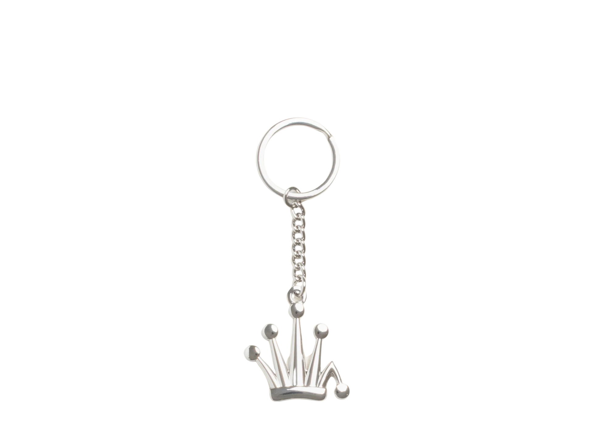 Stussy Stussy Metal Bent Crown Keychain Silver