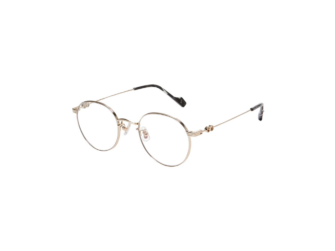 Gentle Monster Gentle Monster Jennie Cloudy Day Only 031 In Gold Metal Frame With Clear Lenses