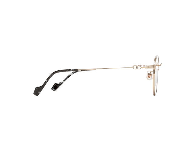 Gentle Monster Gentle Monster Jennie Cloudy Day Only 031 In Gold Metal Frame With Clear Lenses - view 3